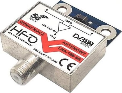 Attēls no Antena RTV Dipol WZMACNIACZ ANTENOWY EKRANOWANY LNA 188-5G