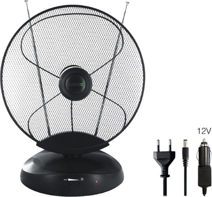 Attēls no Antena RTV Evolveo EVOLVEO Xany 4 LTE 230/12V, 50dBi aktivní pokojová anténa DVB-T/T2, LTE filtr