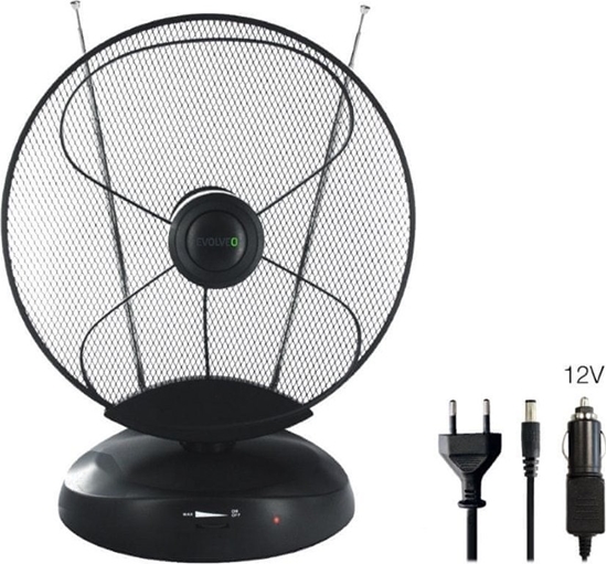 Picture of Antena RTV Evolveo EVOLVEO Xany 4 LTE 230/12V, 50dBi aktivní pokojová anténa DVB-T/T2, LTE filtr