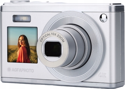 Attēls no Aparat cyfrowy AgfaPhoto Aparat Cyfrowy Agfaphoto 50mp Video 4k 10x Zoom Optyczny Dwa Ekrany / Dc9200  Srebrny