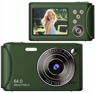 Picture of Aparat Cyfrowy Zdjcia 64mp Filmy 4k / 30fps 18x Zoom Antishake / Xrec Q18 / Zielony