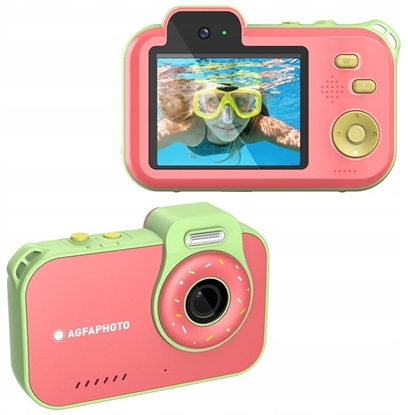 Picture of Aparat Podwodny Wodoszczelny 3m Agfaphoto Agfa 12mp 2.7k 2x Obiektyw + Gry / Malinowy