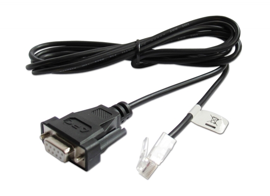 Picture of APC AP940-0625A cable gender changer DB9 RJ45 Black
