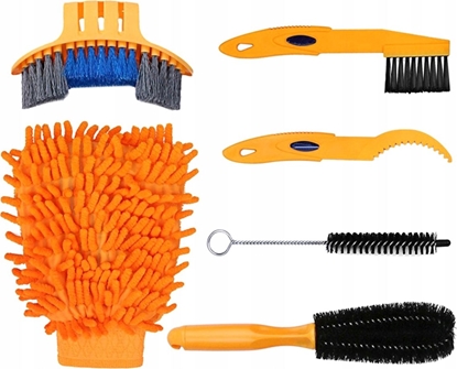 Изображение Aptel AG516B SZCZOTKI DO CZYSZCZENIA PIELGNACJI ROWERU 6 sztuk