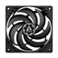 Attēls no ARCTIC P12 SLIM with PWM PST Pressure-Optimised Fan, 4-pin, 120mm, Black