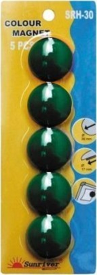 Picture of Argo Magnesy 30mm ARGO WF 607295 zielone 5 szt