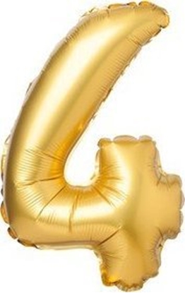 Изображение Arpex Balon foliowy cyfra "4" zota 71cm (28")