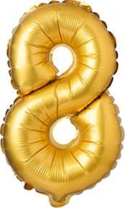 Изображение Arpex Balon foliowy cyfra "8" zota 71cm (28")