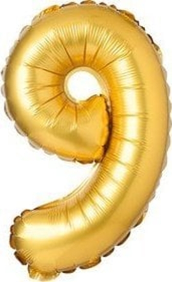Изображение Arpex Balon foliowy cyfra "9" zota 71cm (28")
