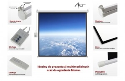 Attēls no Ekran elektryczny 16:9 106" 234x131cm z pilotem FS-106 16:9