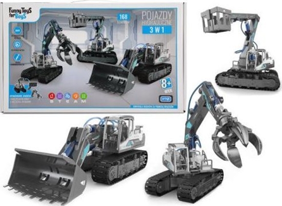 Изображение Artyk Pojazdy hydrauliczne 3 w 1 Toys For Boys