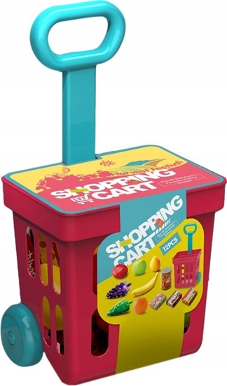 Изображение Askato Wózek sklepowy na kókach z akcesoriami 122519