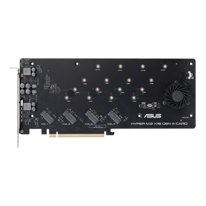 Attēls no ASUS Hyper M.2 x16 Gen 4 interface cards/adapter Internal