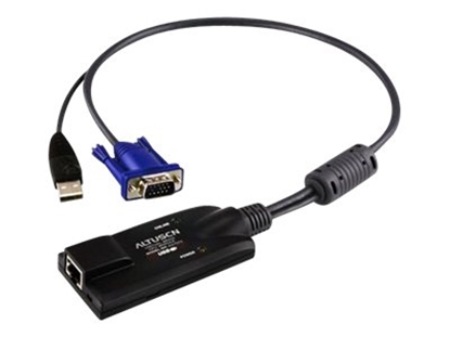 Picture of Aten USB VGA KVM Adapter 1 x RJ-45 Female, 1 x USB Male, 1 x HDB-15 Male