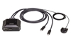 Изображение ATEN 2-Port USB-C 4K DisplayPort KVM Switch with Remote Port Selector