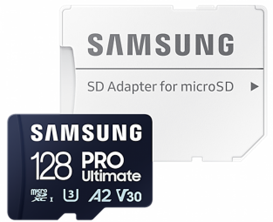 Picture of Atmiņas karte Samsung MicroSDXC 128GB PRO Ultimate with Adapter