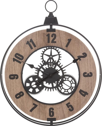 Attēls no Atmosphera Stylowy zegar ZEGAREK CIENNY Metalowy MDF Loft 57 cm