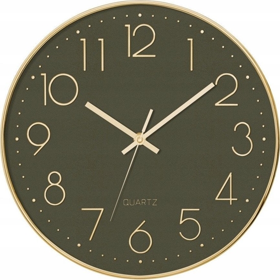 Picture of Atmosphera Zegar cienny do sypialni, pokoju dziecicego z cichym mechanizmem, zielony, Ø 30 cm