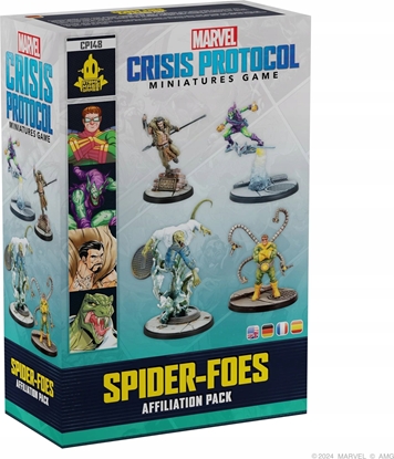 Attēls no Atomic Mass Games Dodatek do gry Marvel: Crisis Protocol - Spider-Foes Affiliation Pack