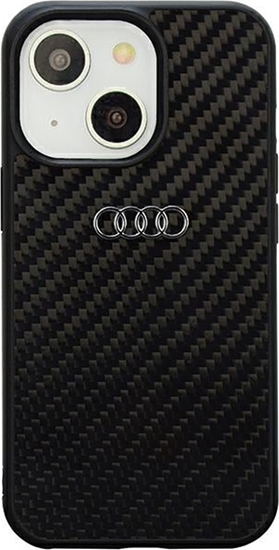 Picture of Audi Audi Carbon Fiber iPhone 14 6.1" czarny/black hardcase AU-TPUPCIP14-R8/D2-BK