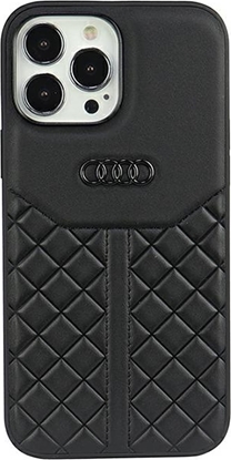Picture of Audi Audi Genuine Leather iPhone 13 Pro Max 6.7" czarny/black hardcase AU-TPUPCIP13PM-Q8/D1-BK