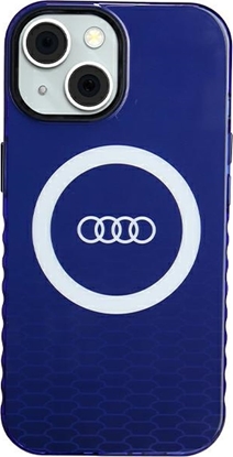Attēls no Audi Audi IML Big Logo MagSafe Case iPhone 15 / 14 / 13 6.1" niebieski/navy blue hardcase AU-IMLMIP15-Q5/D2-BE
