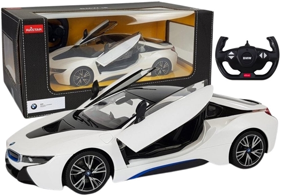 Picture of Auto R/C Sportowe Zdalnie Sterowane BMW i8 Rastar 1:14 Biay