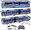 Изображение Autobus Policyjny Przegubowy Zdalnie Sterowany RC wiata Szary 1:32 LEAN Toys