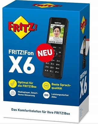 Attēls no FRITZ!Fon FRITZ Fon X6 black DECT telephone