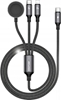 Picture of Awei AWEI kabel W23 3w1 usb-c/lightning/watch 100W/10W/2.5W czarny/black
