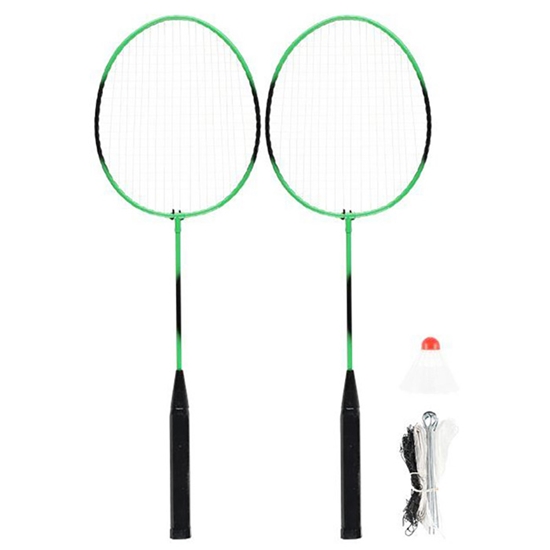 Изображение Badmintona kompl. Atom 2-raketes, volāns, tīkls 20x220cm