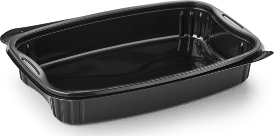 Picture of Bakke Bistro 1-rum 980 ml 254x174x42 mm PP Sort,6 ps x 50 stk/krt