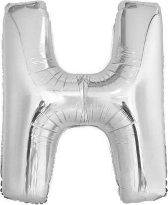 Attēls no Balon foliowy litera H srebrna 67x86cm