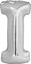 Изображение Balon foliowy litera I srebrna 40.5x86cm