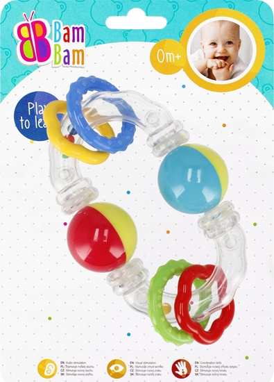 Picture of BamBam BAM BAM GRZECHOTKA KULKA 15X20X4 B/C 60/120