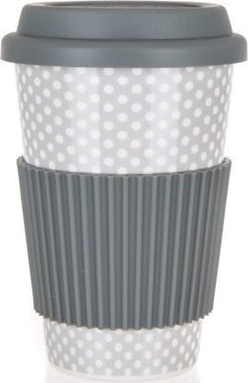 Изображение Banquet Kubek Ceramiczny 400ml Z Pokryw Silkonow Banquet Go Szary (A16620 Kinghoff) - 8591022464823