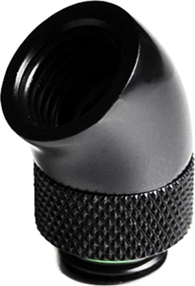 Изображение Barrow Barrow Adapter 45 Grad G1/4 Zoll AG auf G1/4 Zoll IG - drehbar, schwarz