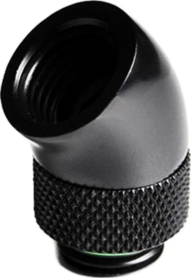 Изображение Barrow Barrow Adapter 45 Grad G1/4 Zoll AG auf G1/4 Zoll IG - drehbar, schwarz