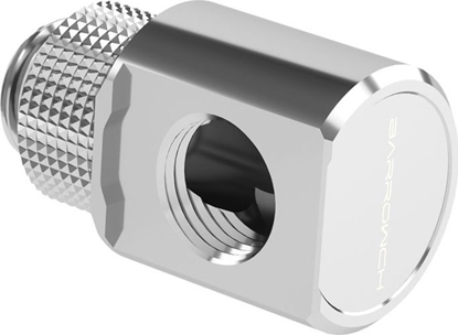 Изображение Barrow Barrow Adapter 90 Grad G1/4 Zoll AG auf G1/4 Zoll IG - drehbar, silber