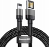 Picture of Baseus Baseus Cafule Double-sided USB Lightning Cable 1.5A 2m (Gray+Black)