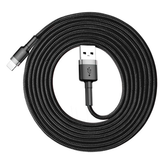 Изображение Baseus CABLE LIGHTNING TO USB 2M/GRAY/BLACK CALKLF-CG1