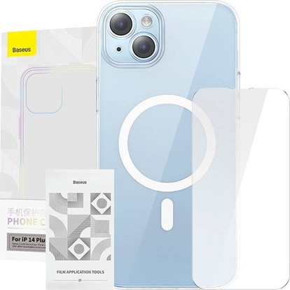Attēls no Baseus Magnetyczne Etui Baseus Crystal Series do iPhone 14 Plus + szko hartowane