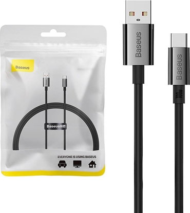 Attēls no Baseus Baseus Superior Series USB-A / USB-C cable 100W 1m - black
