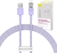Attēls no Baseus Fast Charging cable Baseus USB-A to Lightning Explorer Series 1m 2.4A (purple)