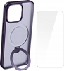 Picture of Baseus Phone Case with Stand Baseus SkyRing 360° for iP 14 Pro +tempered-glass and cleaning kit (purple)