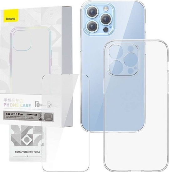 Picture of Baseus Transparent Case and Tempered Glass set Baseus Corning for iPhone 13 Pro