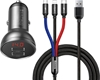 Picture of Baseus TZCCBX-0G 24W Car Charger with 3in1 Multi-Charging Cable