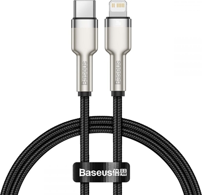 Attēls no Kabel USB Baseus USB-C - Lightning 0.25 m Czarny (CATLJK-01)