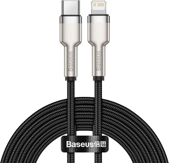 Picture of Kabel USB Baseus USB-C - Lightning 2 m Czarny (CATLJK-B01)