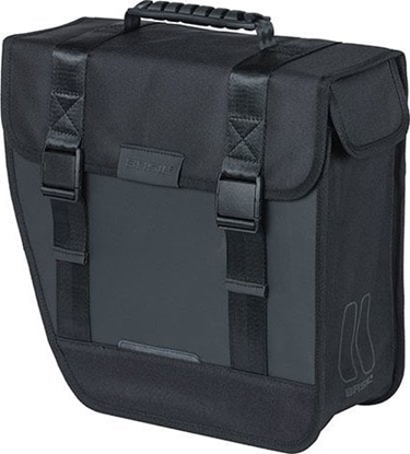 Attēls no Basil Sakwa miejska pojedyncza BASIL TOUR WATERPROOF SINGLE PANNIER BAG LEFT 14L, Hook On System, wodoodporna left black (NEW 2024)